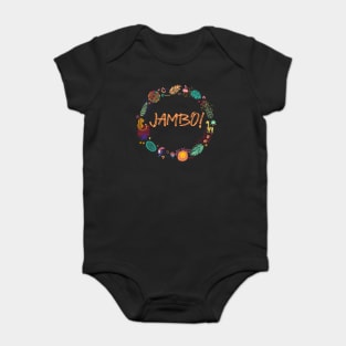 Jambo! (For dark fabrics) Baby Bodysuit